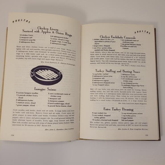 Vintage Junior League Of Houston Cookbook 1992 Hardback Pre-Owned No Dust Cover - Picture 4 of 10